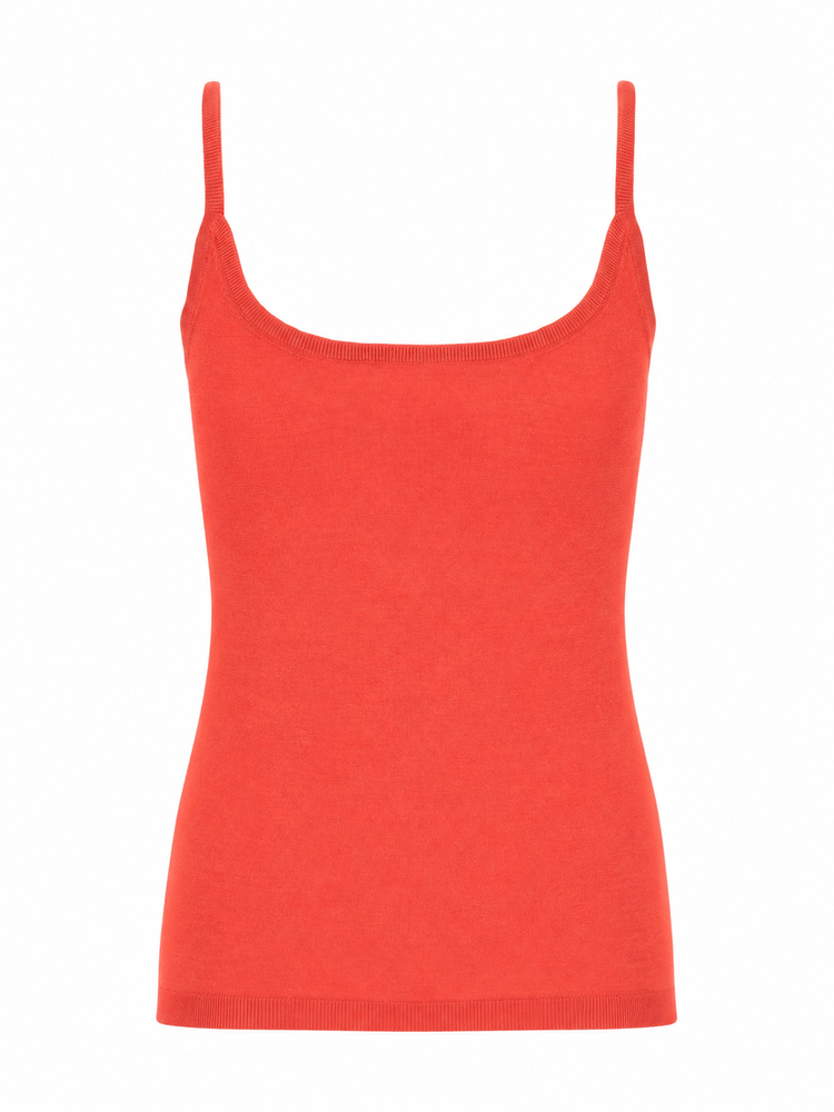 LA ROSE tank cash/silk RED