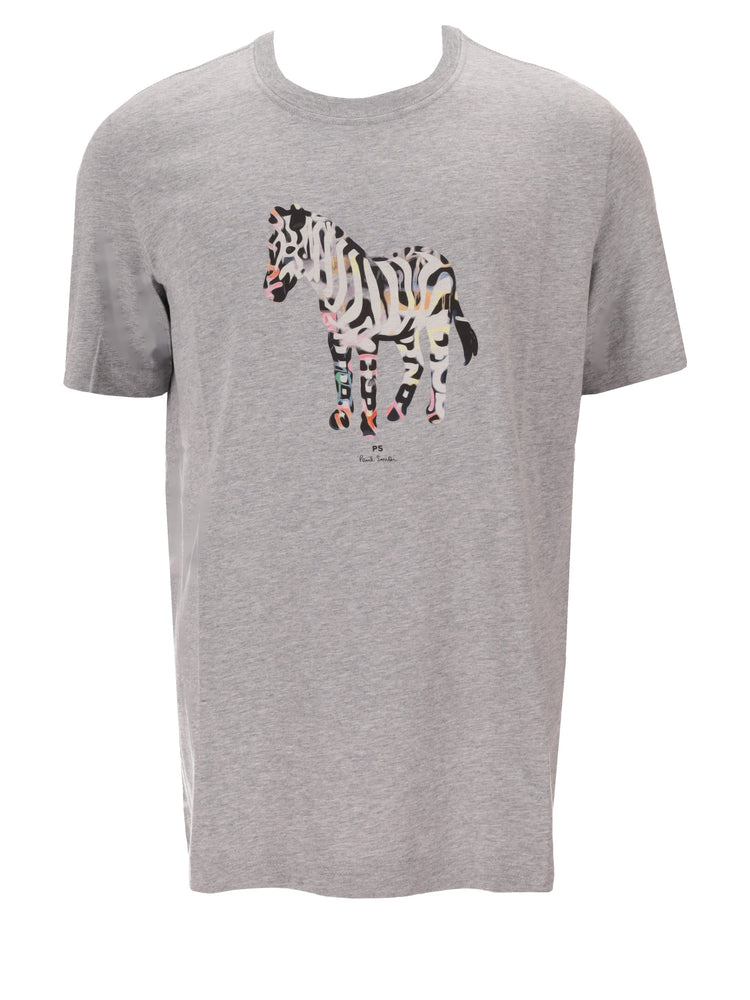 MENS REG FIT T SHIRT ZEBRA LARGE