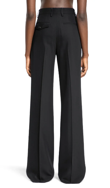 MAAIKE FLARED LEG COMFORT TROUSERS VISCOSE CALICO
