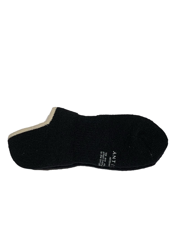 knitted green socks