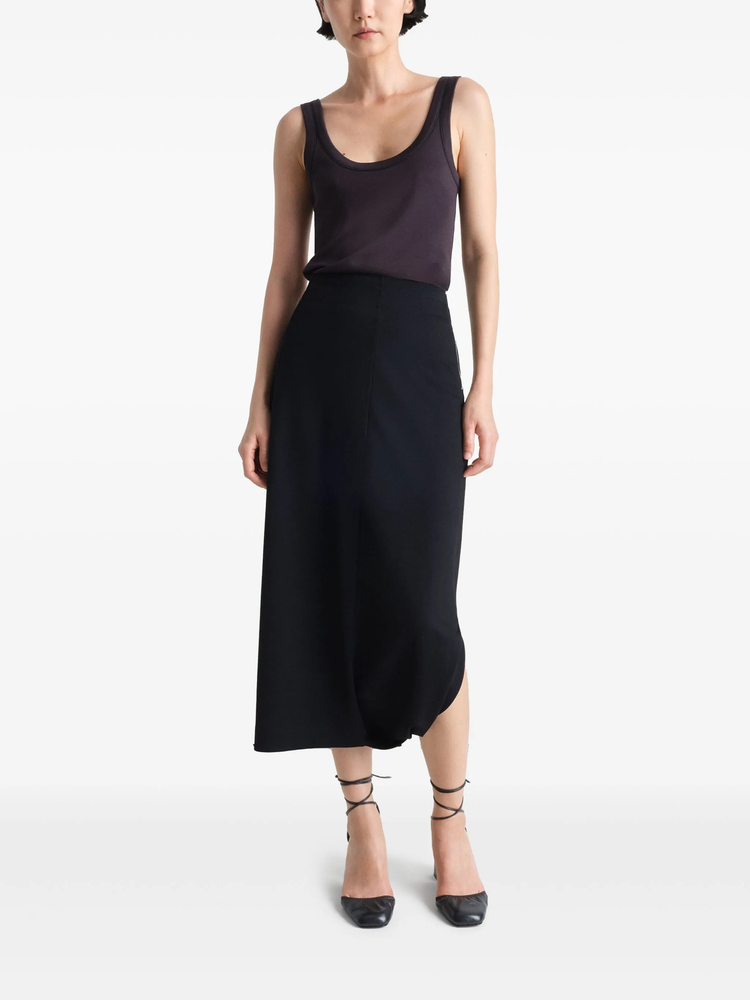 twisted hem skirt