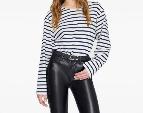 NEWTON TEE ANINE BING - NAVY STRIPE