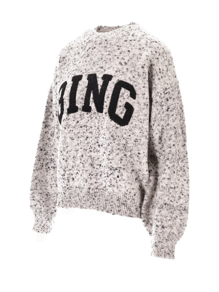 SYDNEY CREW SWEATER BING - MARLED WHITE