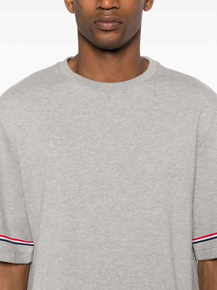 RWB-stripe cotton T-shirt