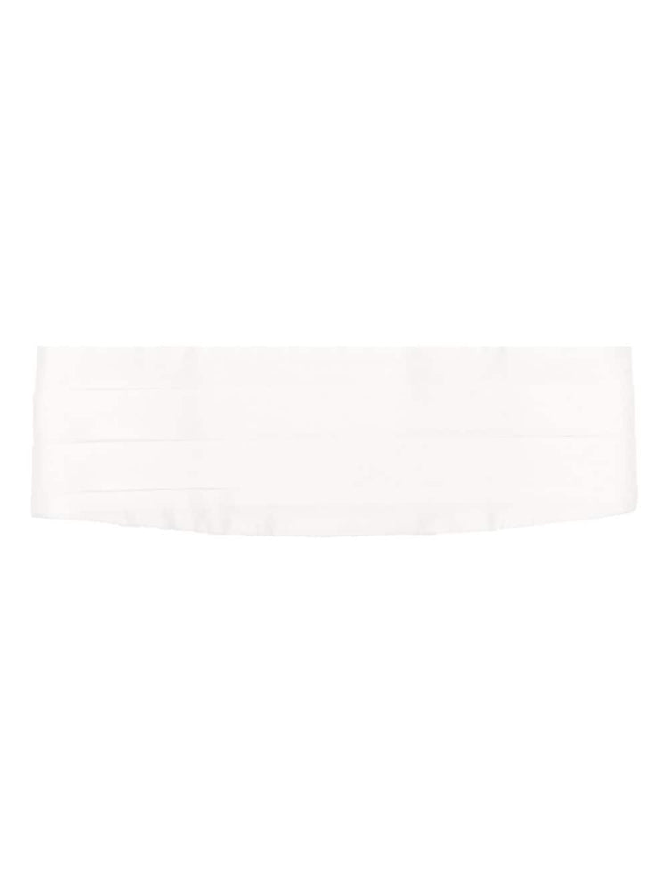 pleated satin belt