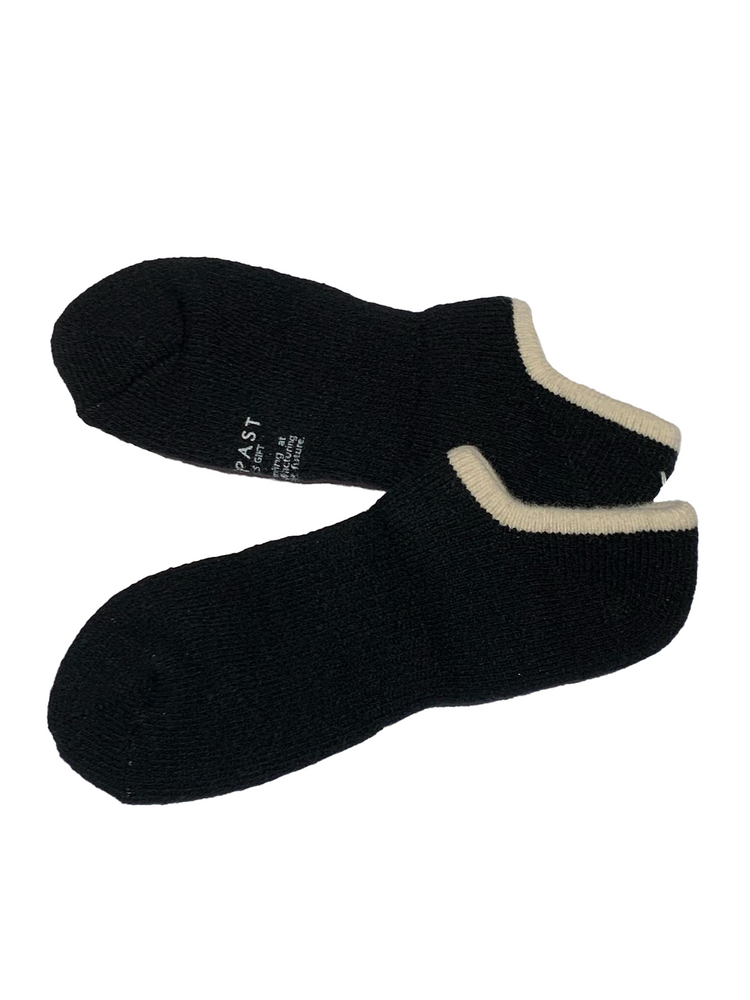 knitted green socks