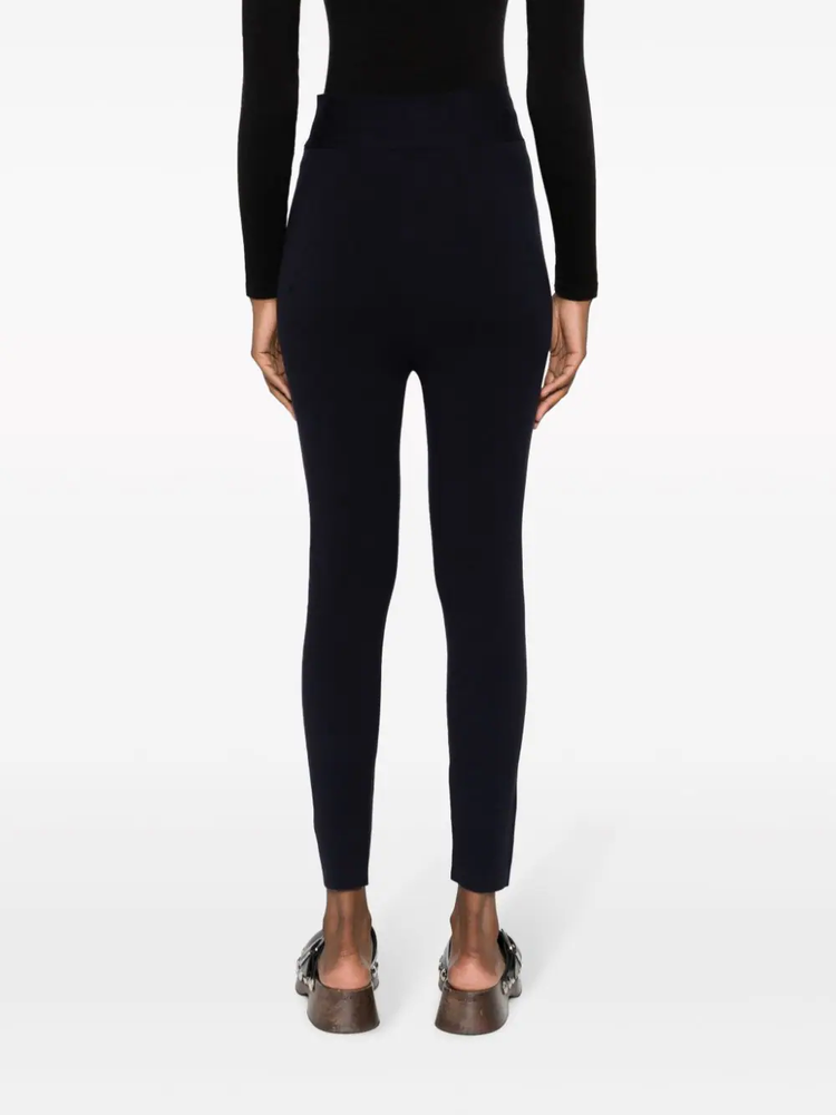 high-waisted elasticated-waistband leggings