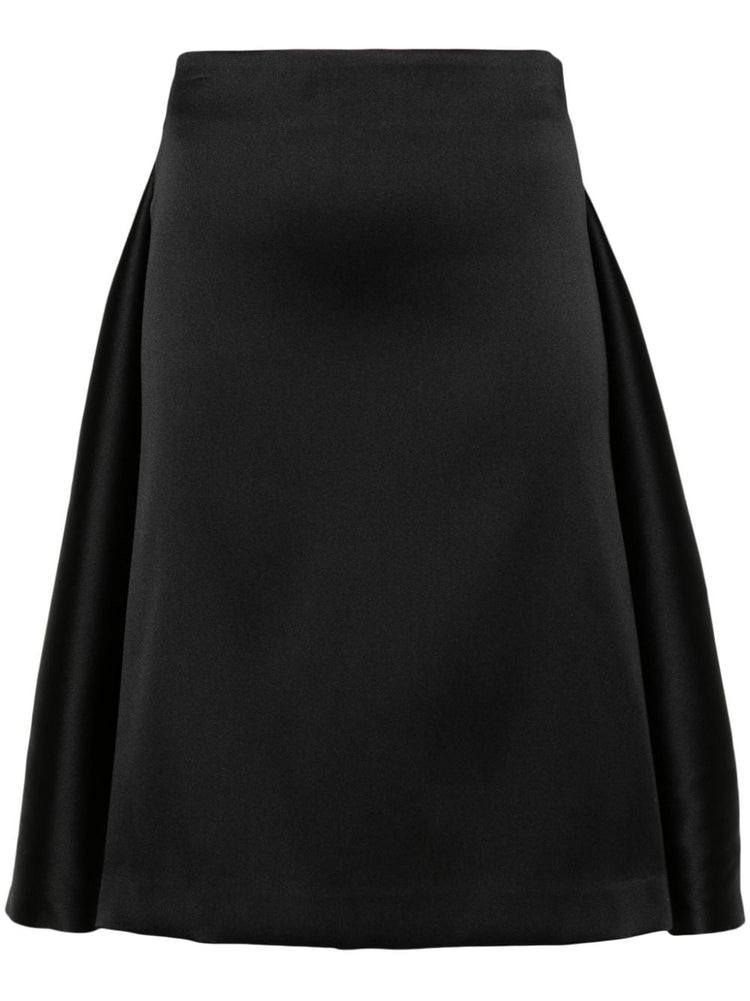 layered detail midi skirt