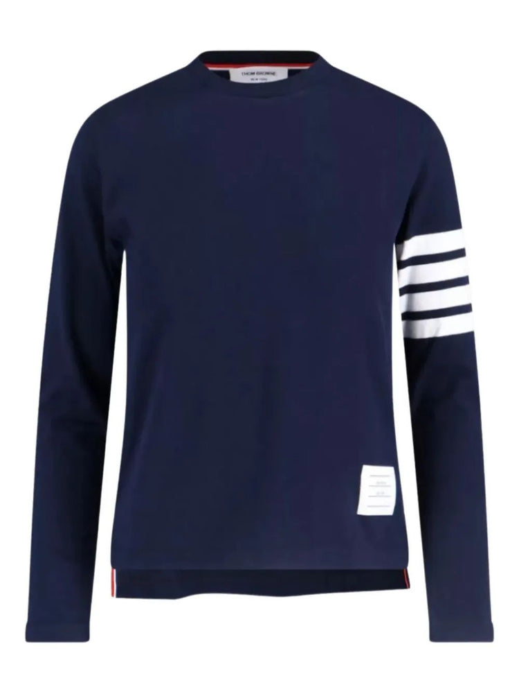 LONG SLEEVE TEE W/ ENGINEERED 4 BAR IN SUSTAINABLE JERSEY