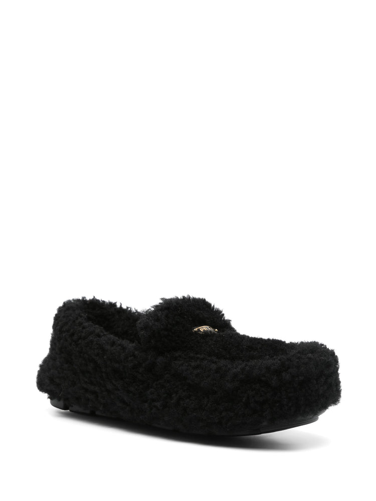 shearling driving shoes