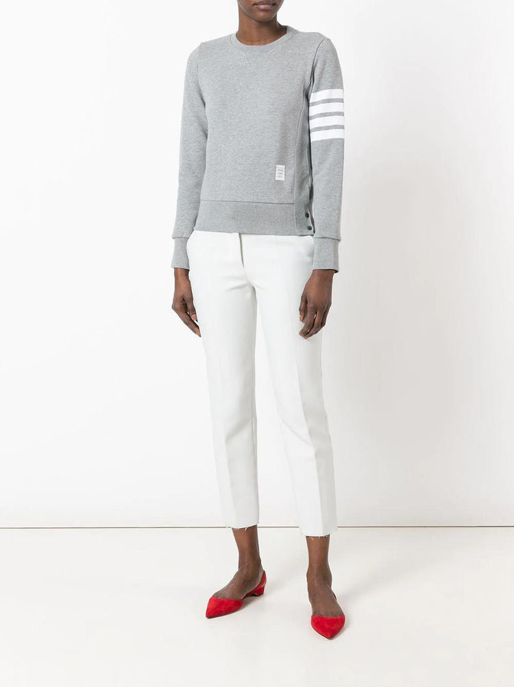 four-bar stripe cotton jumper