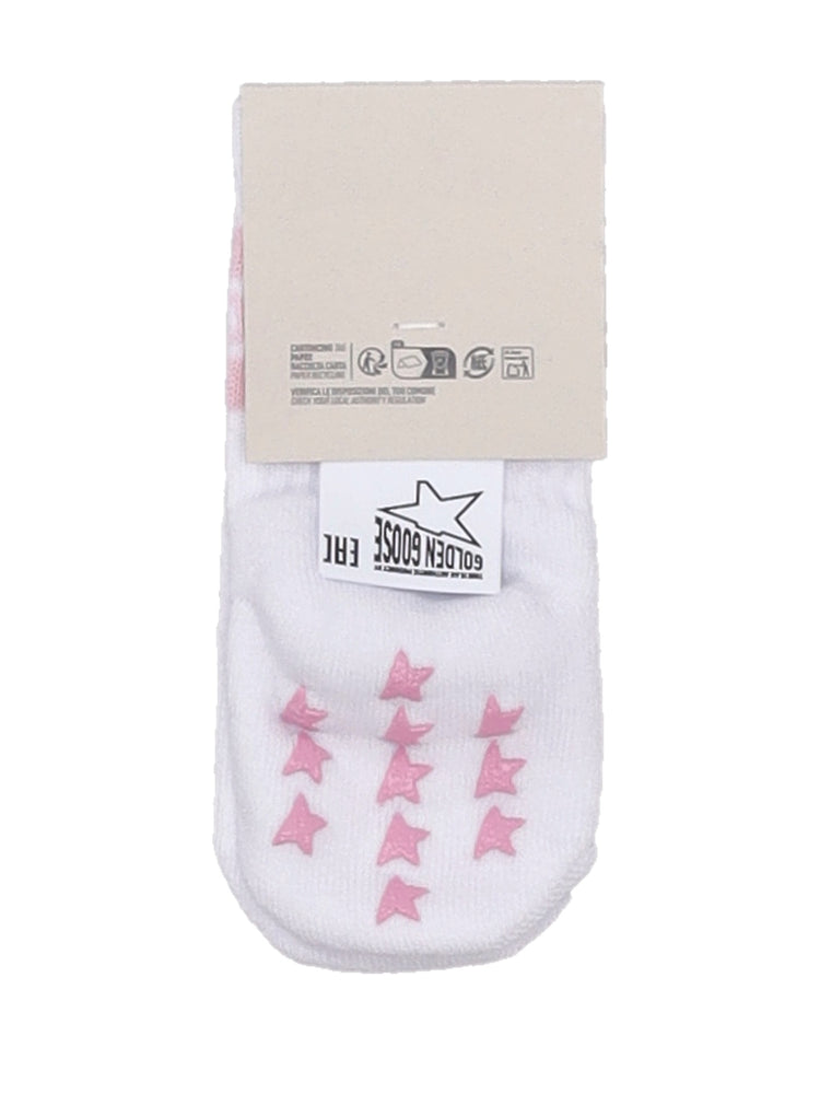 BABY'S SOCKS HIGH RIB/ LOGO STRIPES/ STARS UNDER FOOT