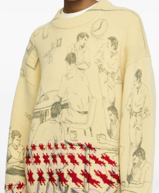 PRINT JACQUARD JUMPER