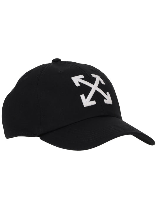ARROW DRILL BASEBALL CAP BLACK - WHITE