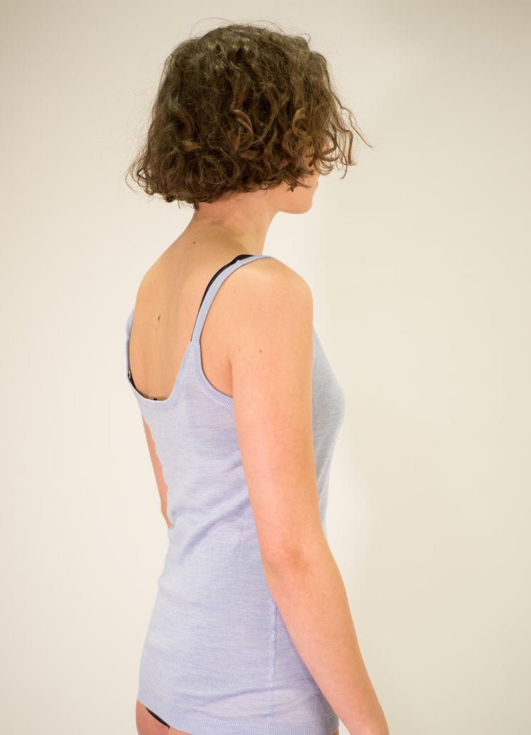 LA ROSE tank cash/silk CREAM
