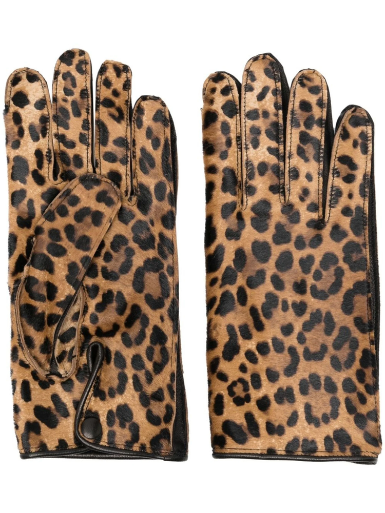 sll-over leopard-print gloves