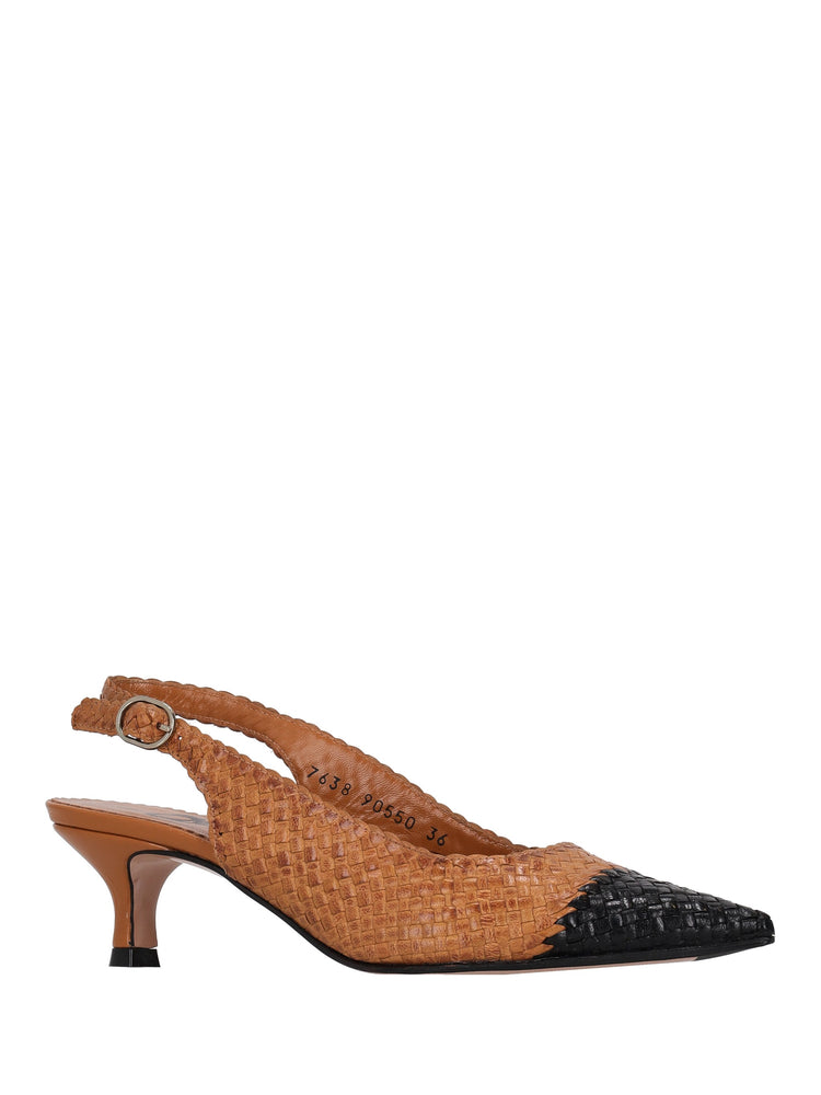 LA ROSE Carol woven pumps