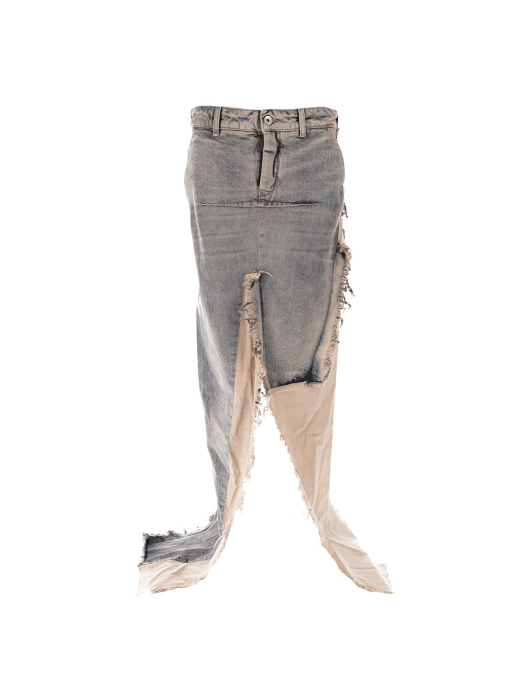 DENIM SLICED SKIRT