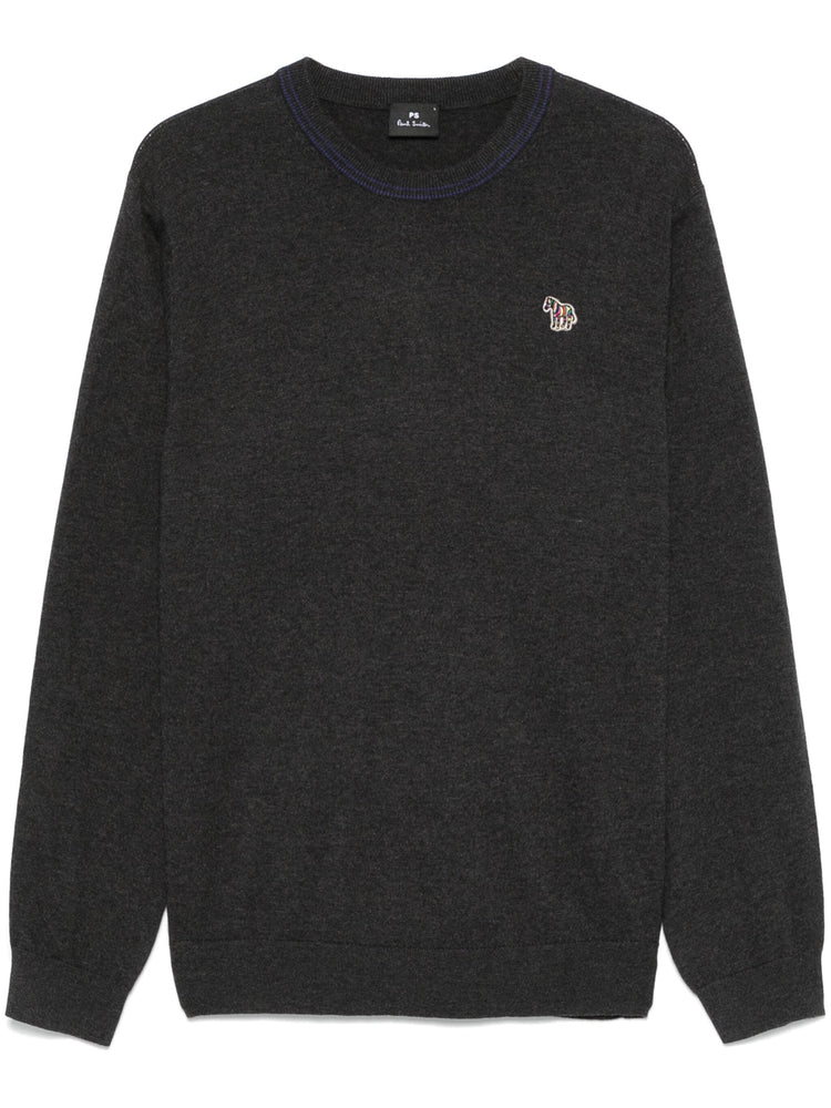 zebra-logo sweater