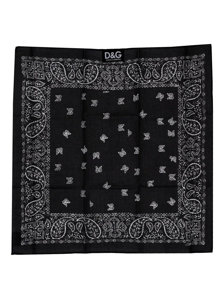DOLCE&GABBANA paisley-print square scarf