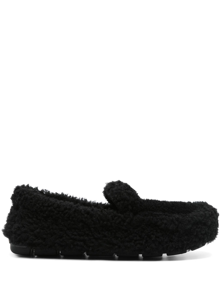 shearling driving shoes