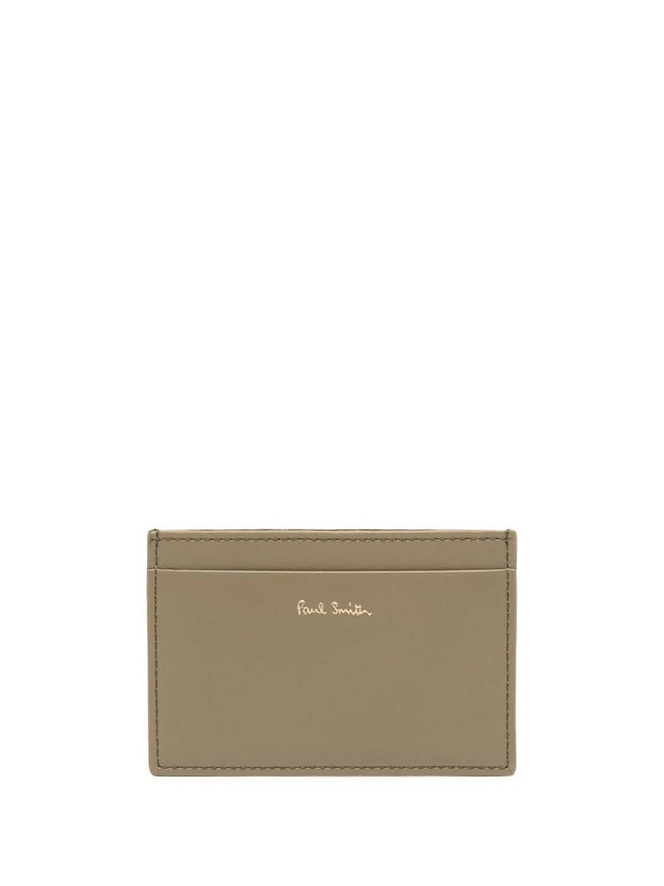 PAUL SMITH stripe-print logo cardholder