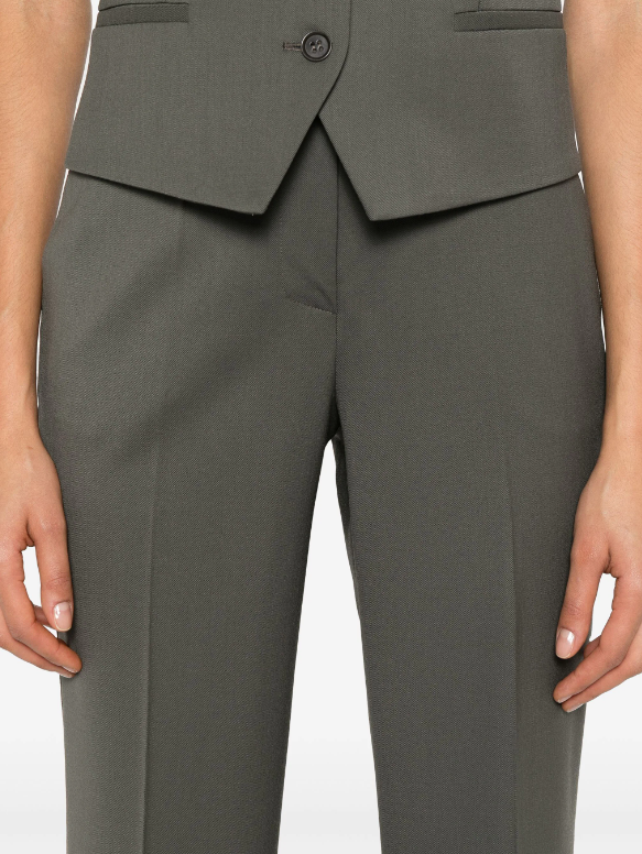tailored virgin wool-blend trousers