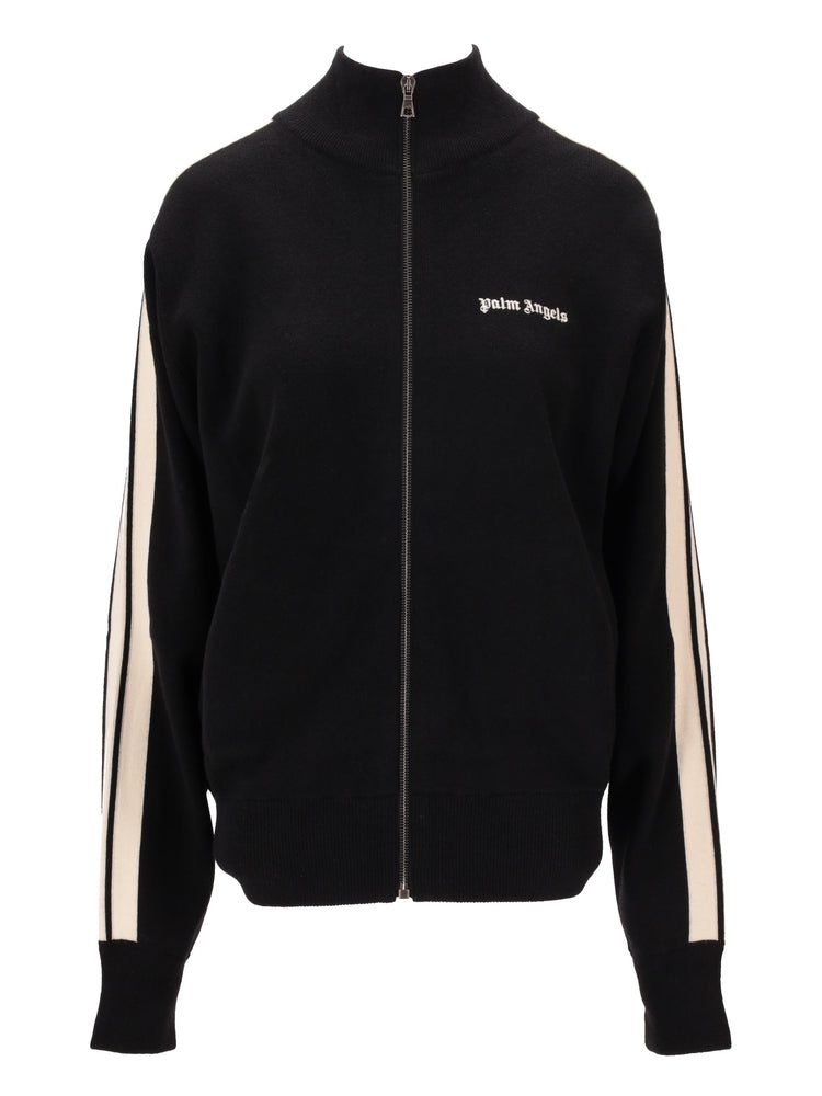 CLASSIC LOGO KNIT TRACK JKT DARK GREY -