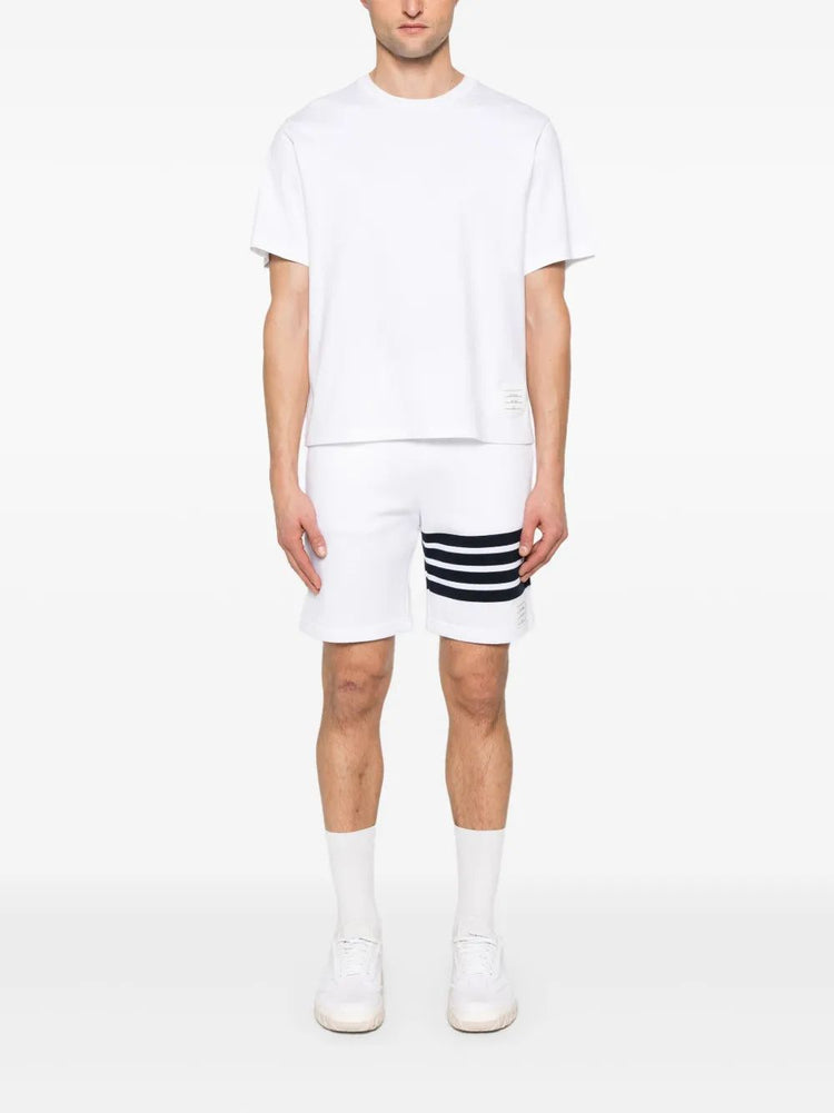 OVERSIZED SHORT SLEEVE TEE W/ RWB KNIT TRIM IN MEDIUM WEIGHT JERSEY
