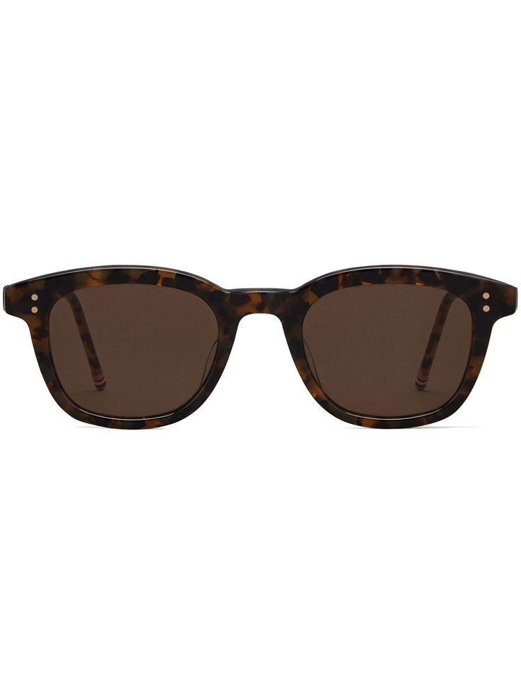 Tokyo tortoiseshell rectangular-frame sunglasses