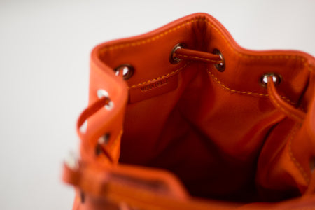 leather satchel bag red