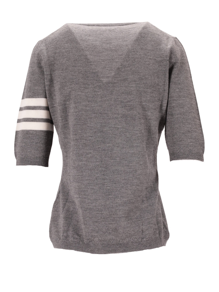 LA ROSE 3/4 merino wool knitwear