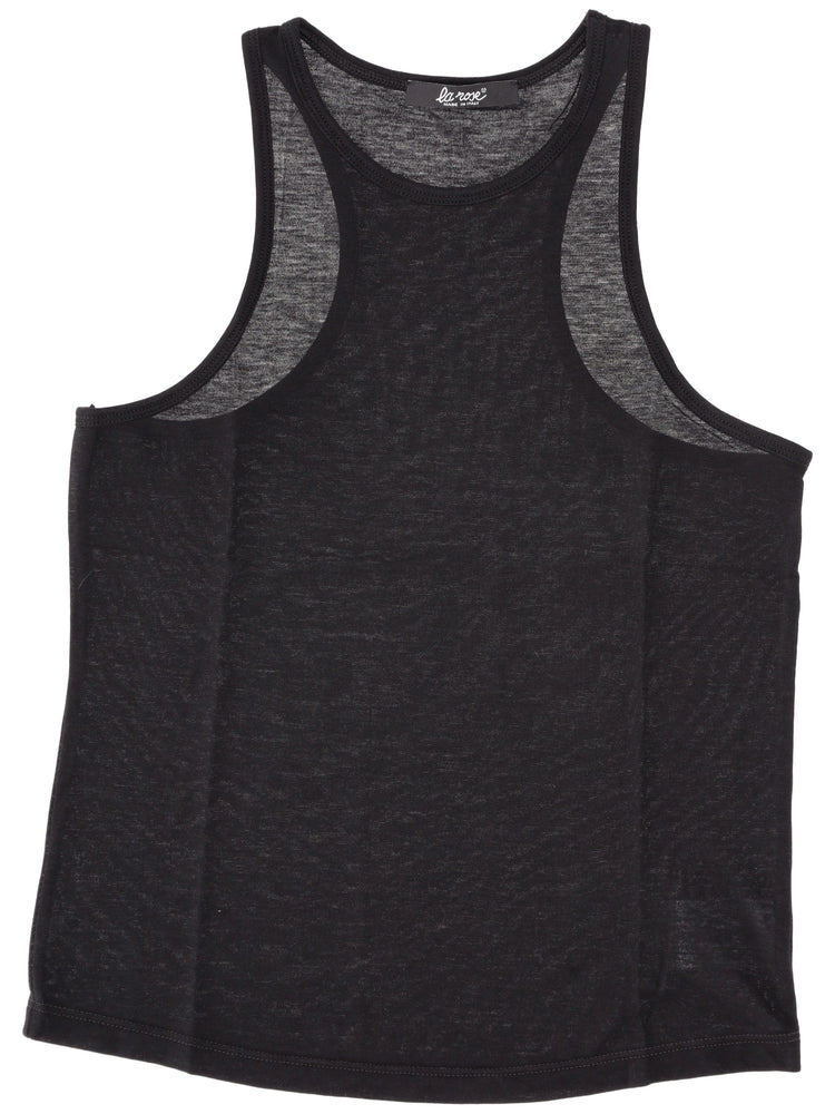 light jersey cotton cropped tank top