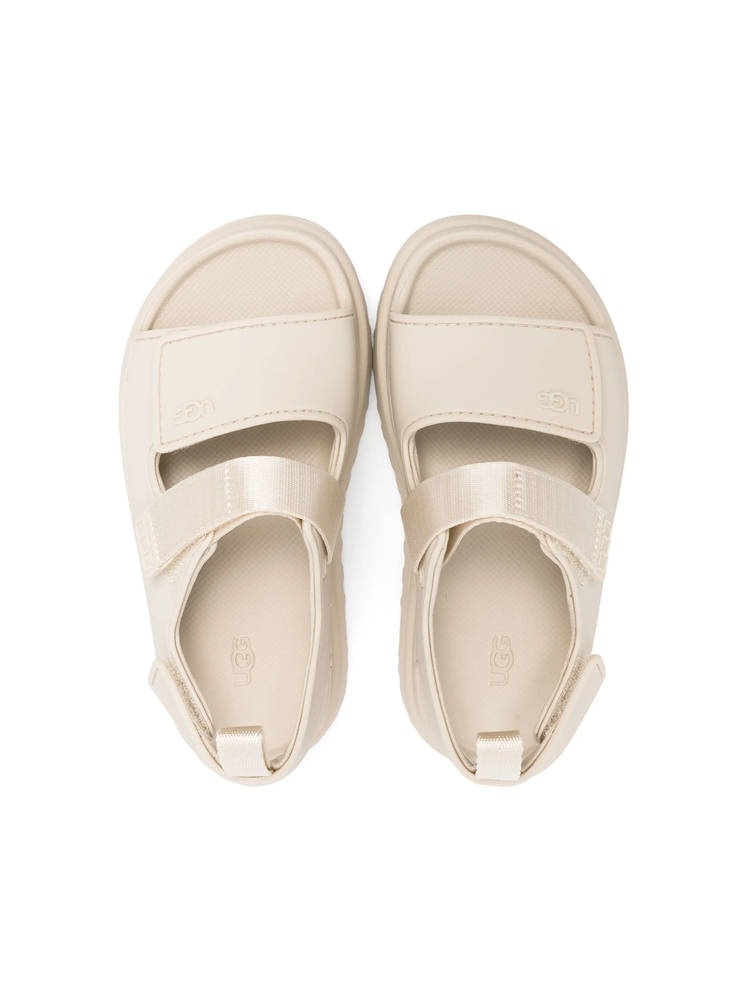 GoldenGlow flat sandals