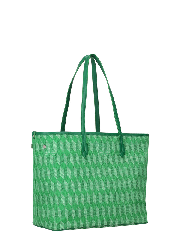 TOTE CALF/COATED CANVAS