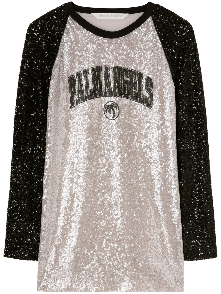 College Palm sequin mini dress