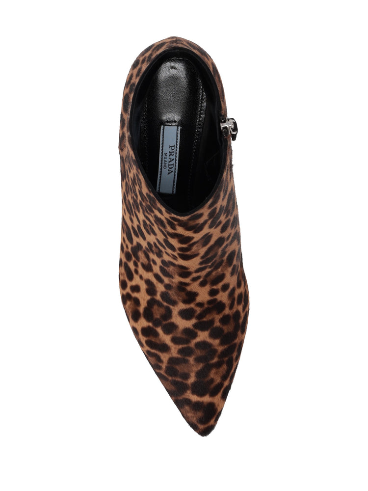 pointed leopard cavallino boots