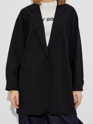 Orlaya oversize stretch-wool canvas jacket