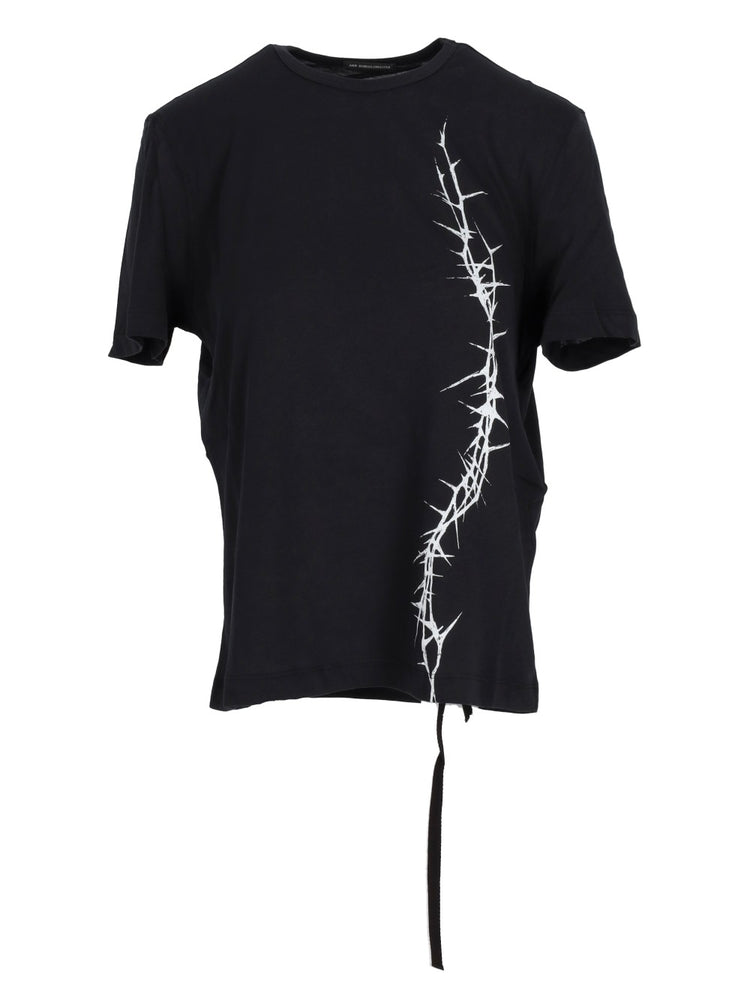 FANIE STANDARD FIT T-SHIRT "THORNS" PRINT BRUSHED