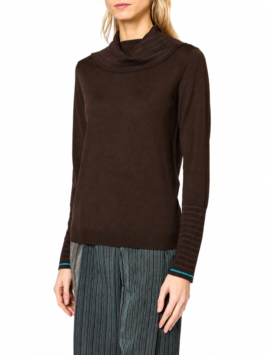 WOMENS KNITTED SWEATER ROLL NECK