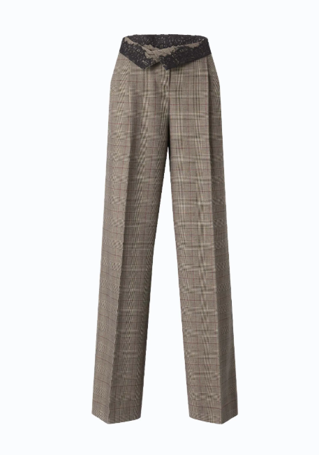 PLUMERIA PANTALONE MISTO LANA