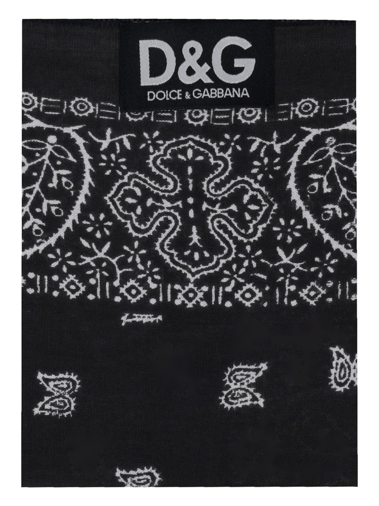 DOLCE&GABBANA paisley-print square scarf
