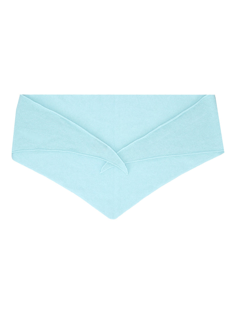 La Rose kefia cashmere turchese