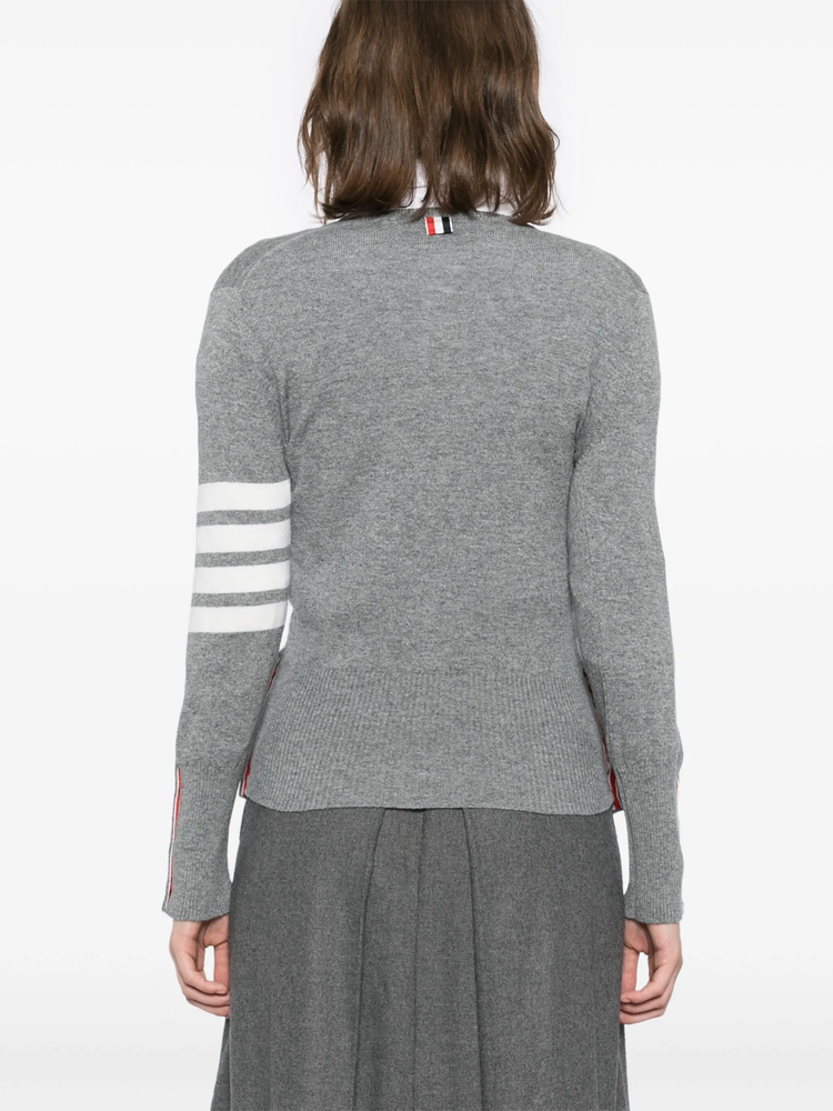 4-bar stripe cardigan