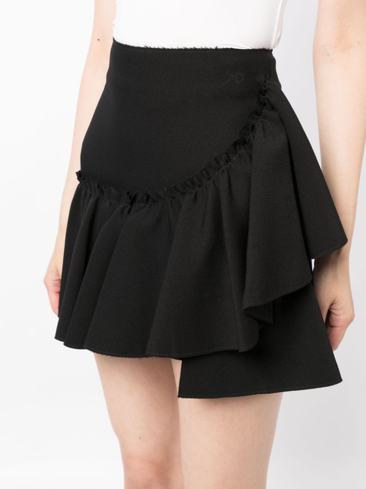 MSGM ruffle-detailing high-waist skirt
