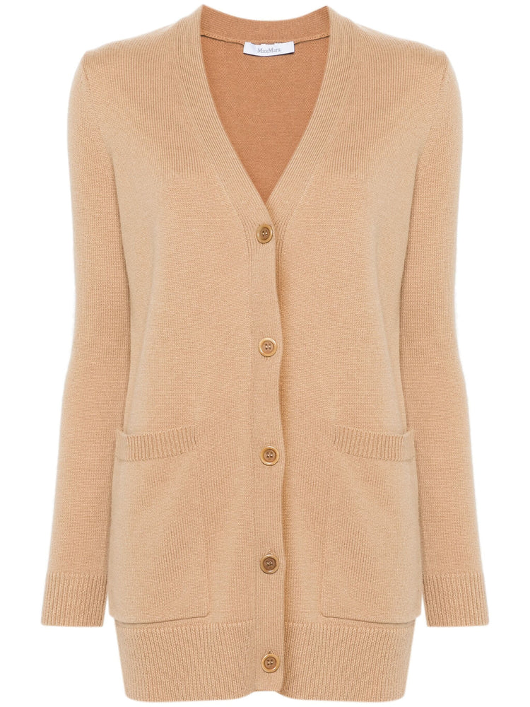 Virgin wool and cashmere cardigan with sequins