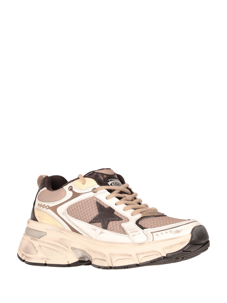 LIGHTSTAR MESH UPPER AND HEEL LEATHER TOE AND SPUR TPU STAR