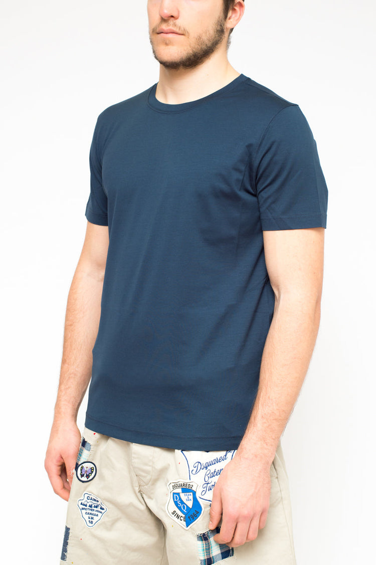 classic fitted t-shirt denim color