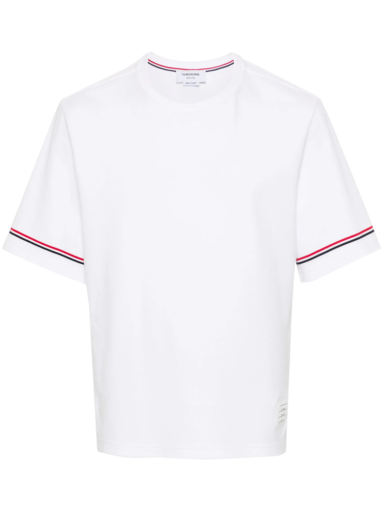 RWB-stripe cotton T-shirt