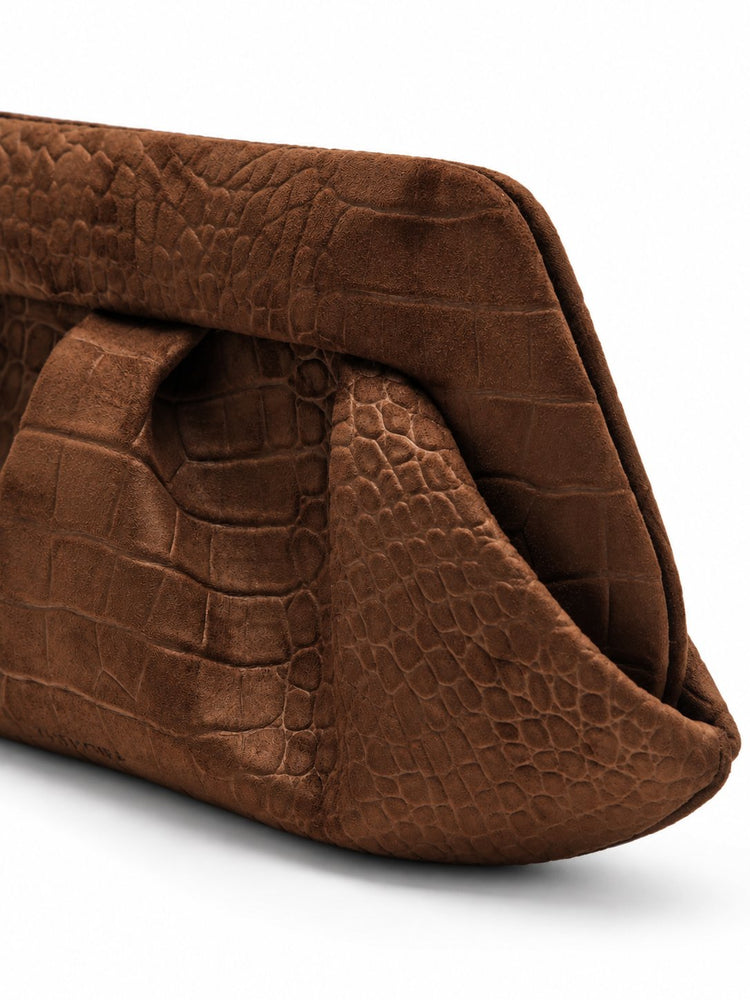 BIOS BAGUETTE SUEDE CROCO EFFECT